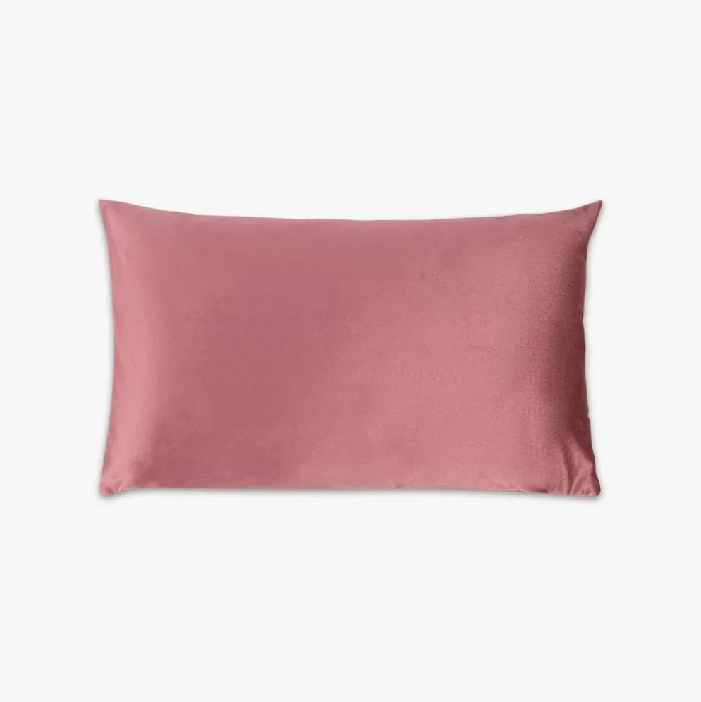 Capa de Almofada de Veludo Rosa Velho