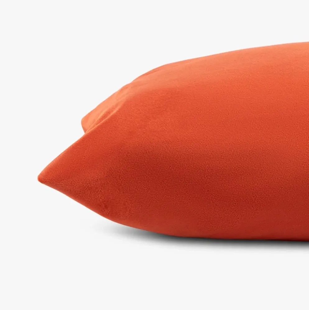 Capa de Almofada de Veludo Vermelho