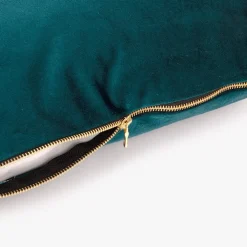 Capa de Almofada de Veludo Verde Escuro
