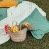 Capa de Almofada Folhas Verde 60x60