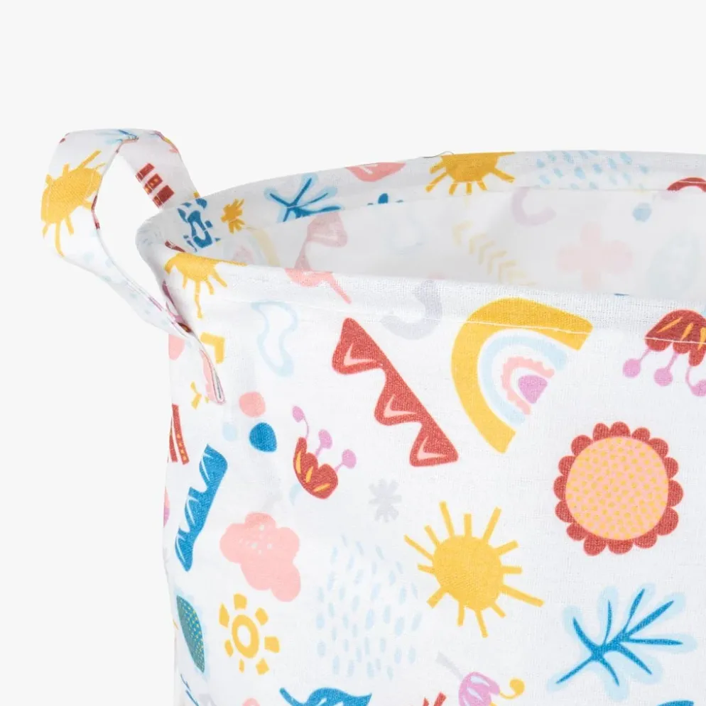 Cesto de roupa estampado estrelas