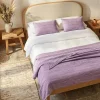 Colcha Mesclada Violeta e Branco 180x250