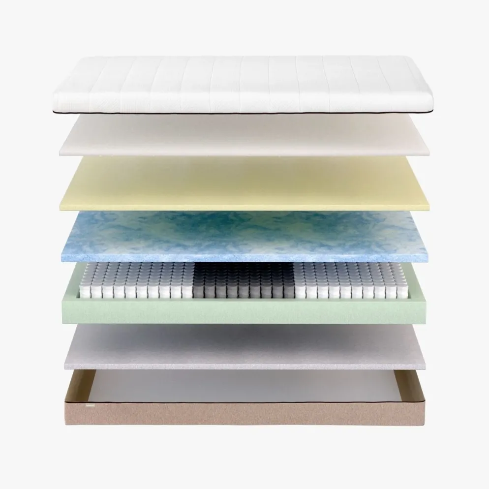 Colchão de Molas Ensacadas com Espuma Viscoelástica + Espuma de Alta Resiliência - Hybrid Max