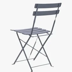 Conjunto de Mesa e Duas Cadeiras Cinza