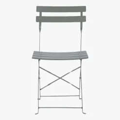 Conjunto de Mesa e Duas Cadeiras Cinza Verde