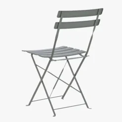 Conjunto de Mesa e Duas Cadeiras Cinza Verde