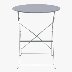Conjunto de Mesa e Duas Cadeiras Cinza Verde