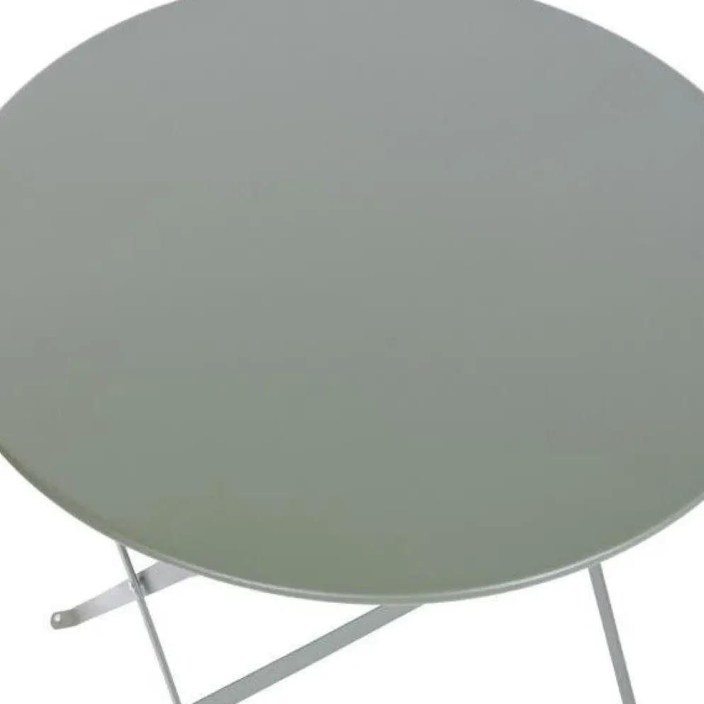 Conjunto de Mesa e Duas Cadeiras Cinza Verde