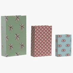Conjunto de três caixas livro Padrões
