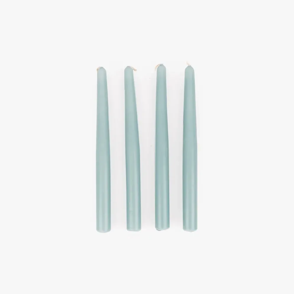 Conjunto de Velas Castiçal Azul Claro
