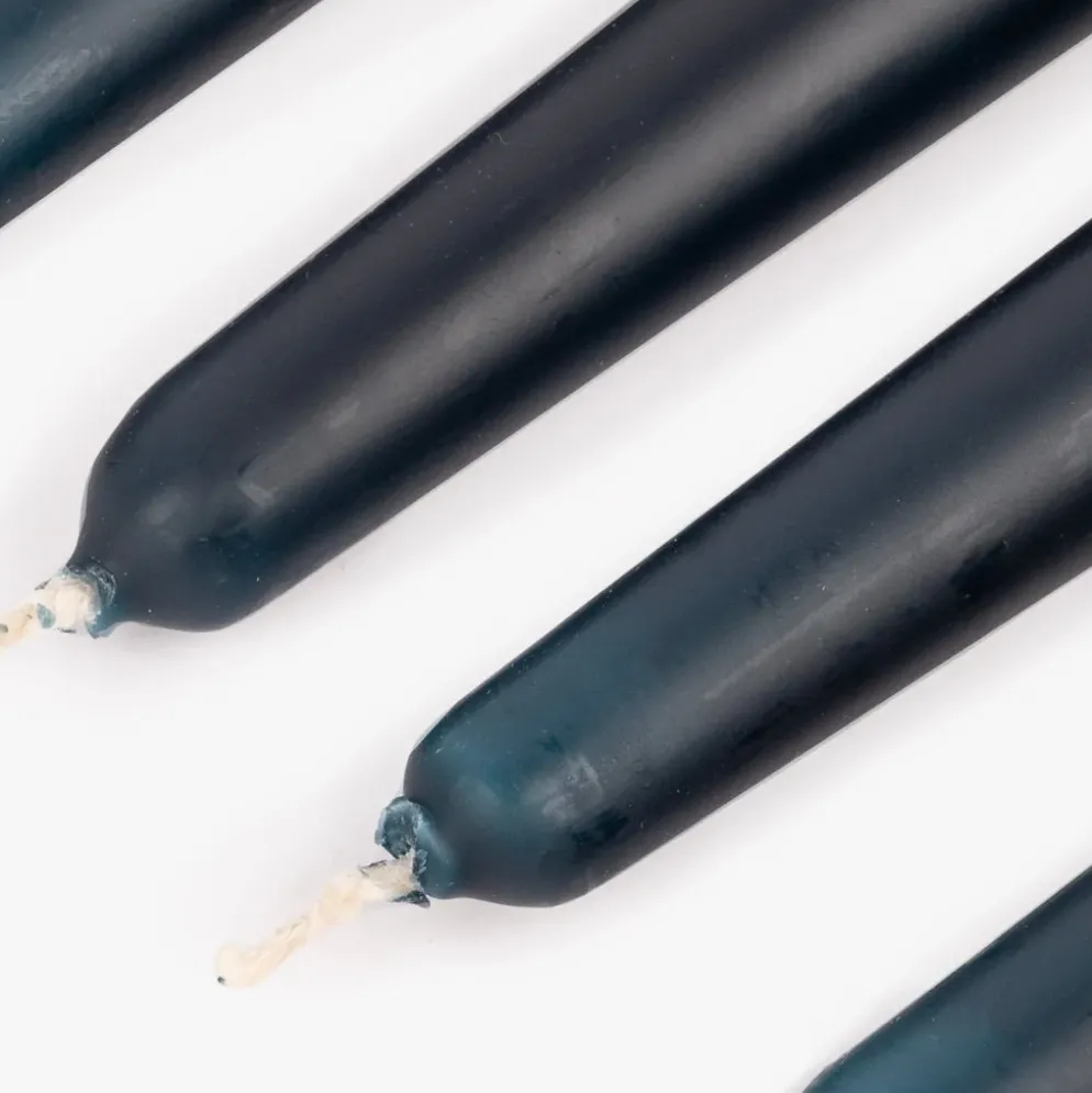 Conjunto de Velas Castiçal Azul Escuro