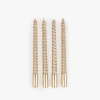 Conjunto de Velas Castiçal Espiral Dourado