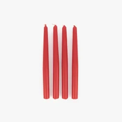 Conjunto de Velas Castiçal Vermelha