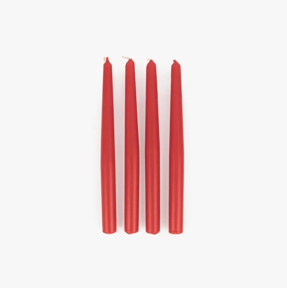 Conjunto de Velas Castiçal Vermelha