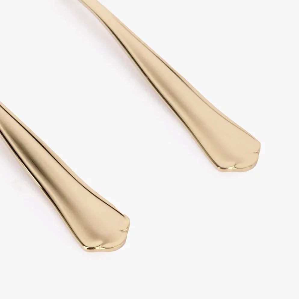 Conjunto 2 Espátulas em Aço Inox Dourado