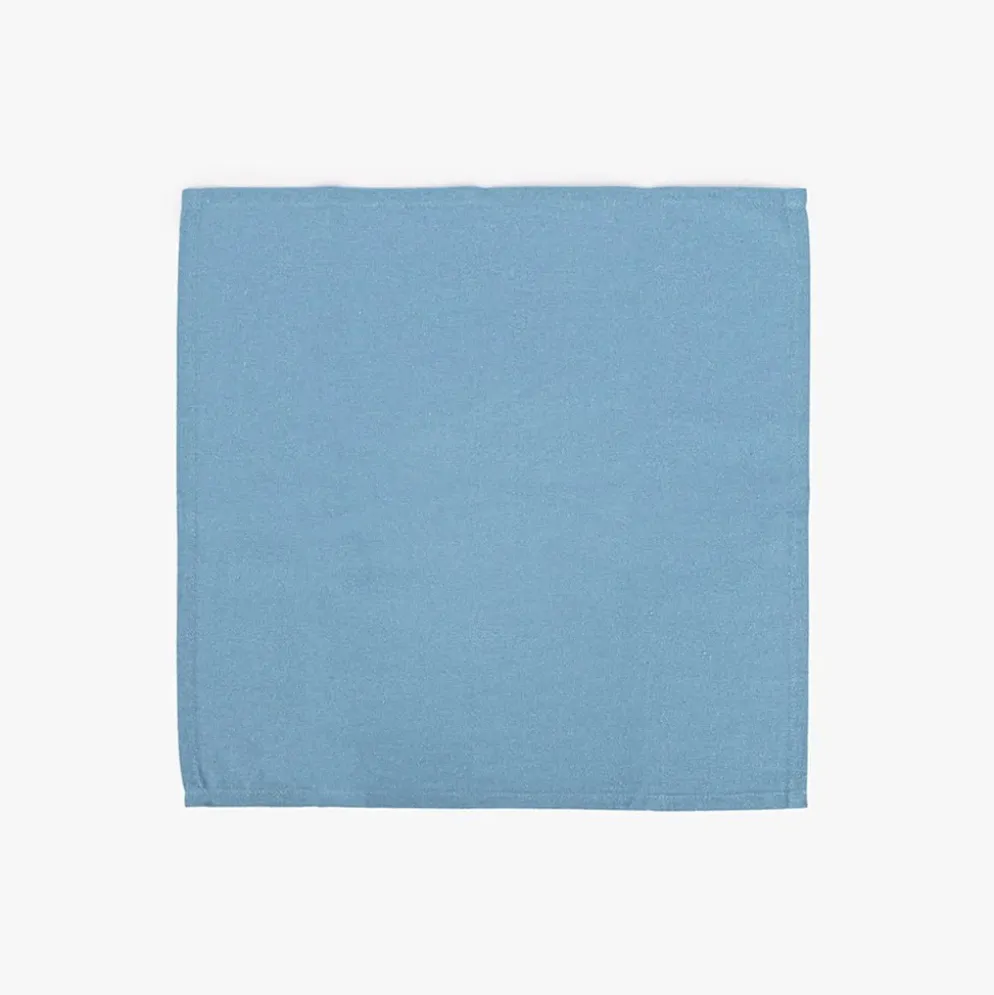 Conjunto Guardanapos Algodão Azul