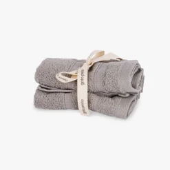 Conjunto Toalhetes de Algodão Cinza