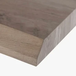 Consola Cinza Claro com Estrutura em Vidro Transparente | 120x40x76 cm