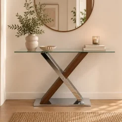 Consola Vidro Transparente | 120x40x75 cm