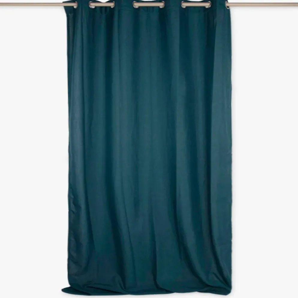 Cortinado Semi Opaco Turquesa Escuro