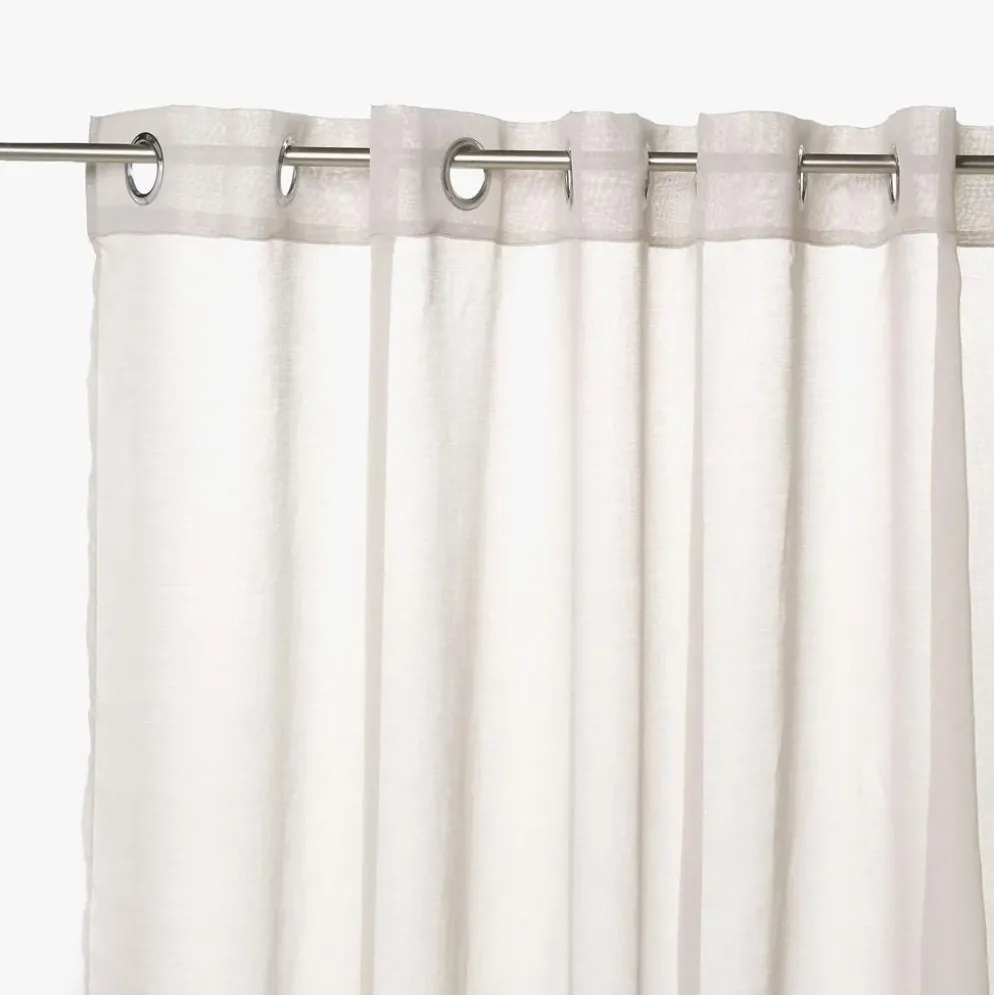 Cortinado Transparente Cinzento