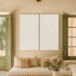 Decoração de Parede Dupla Branco Decapé