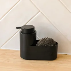 Doseador de cerâmica com esfregão preto
