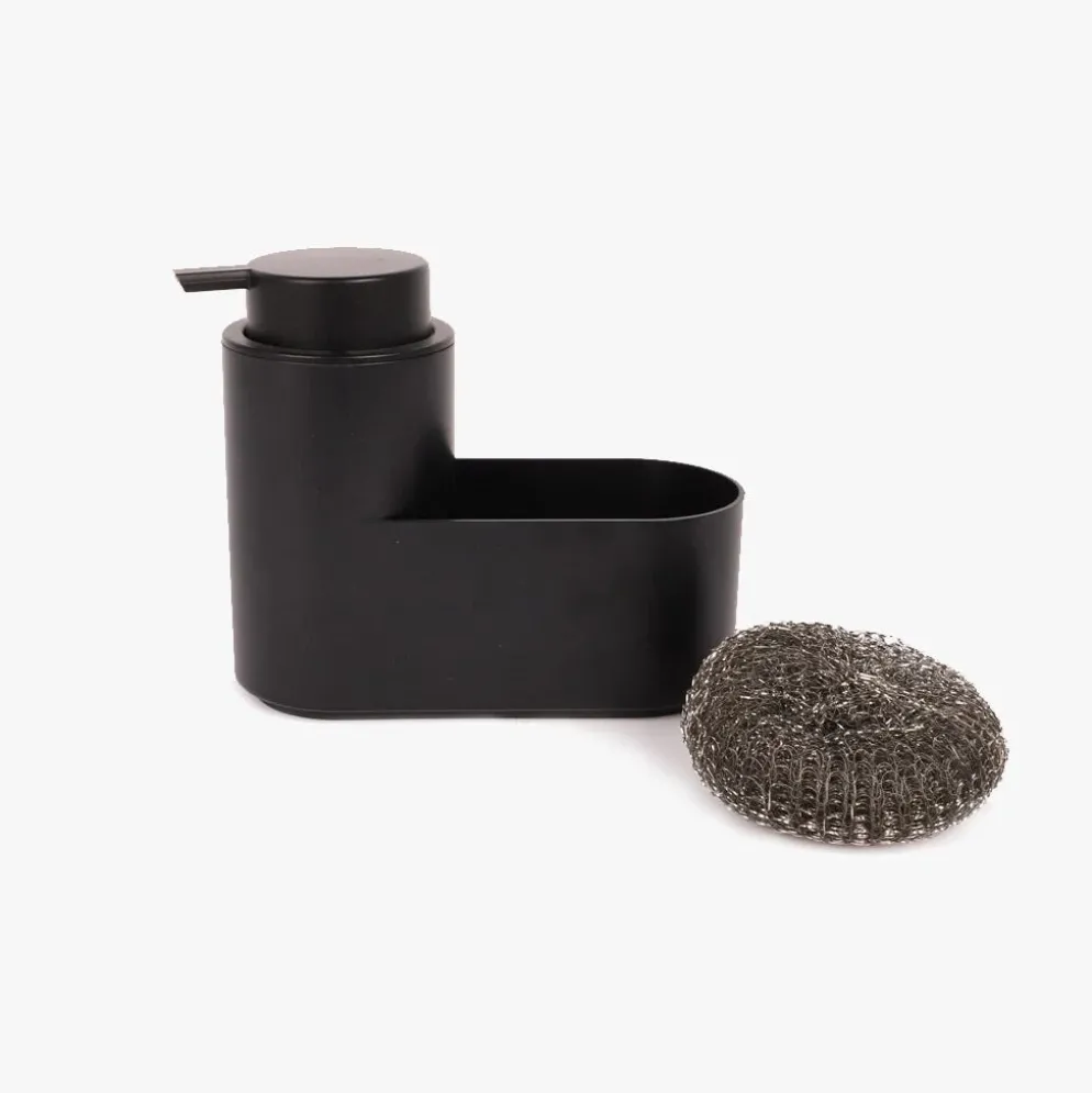 Doseador de cerâmica com esfregão preto
