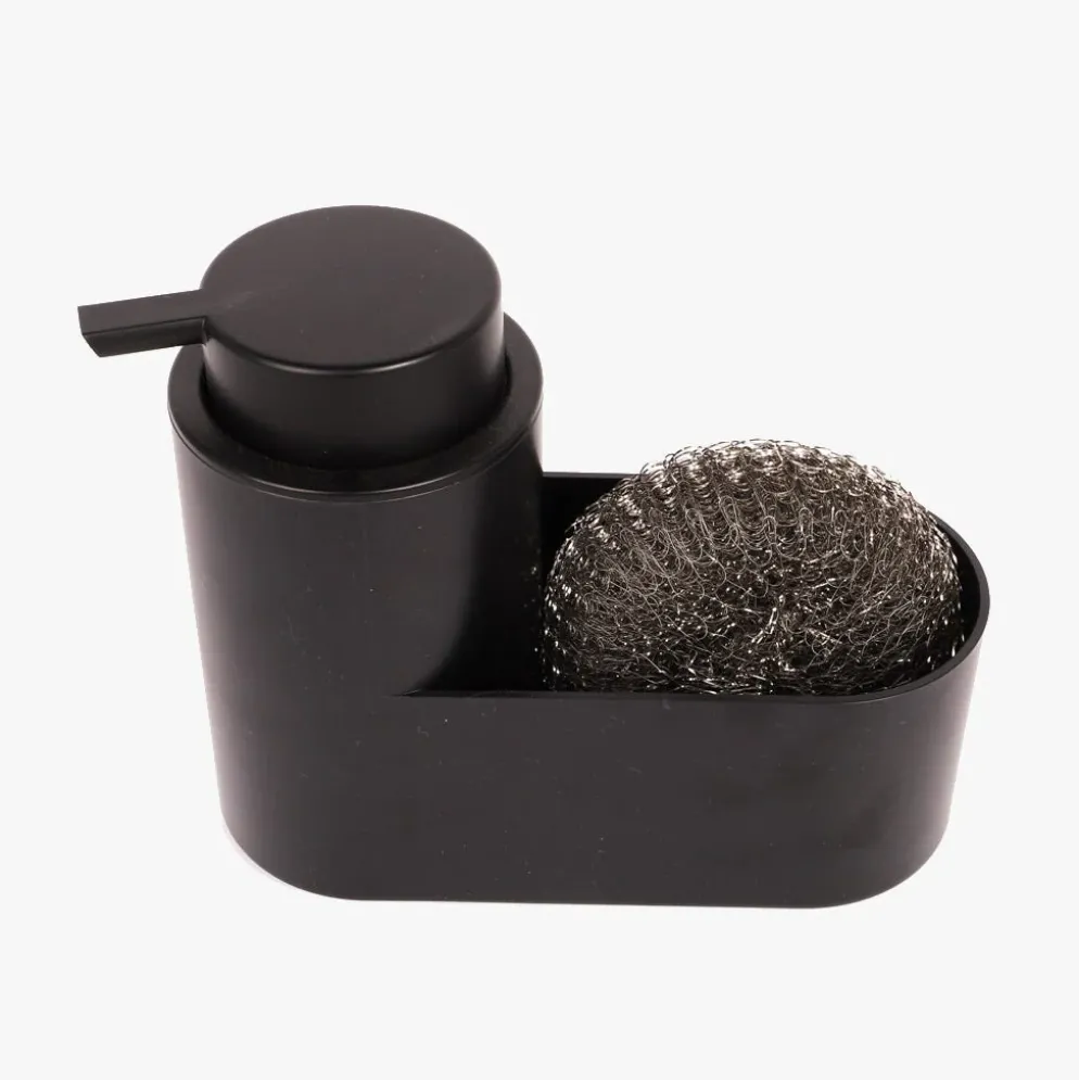 Doseador de cerâmica com esfregão preto