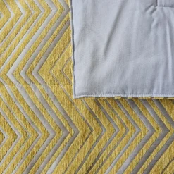 Edredão Zig Zag Mostarda 240x260