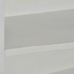 Estante Branca Clássica com três prateleiras e uma gaveta