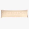 Fronha para Almofada de Dormir Bege e Branco 45x155