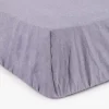 Lençol ajustável algodão Azul 200x80+30