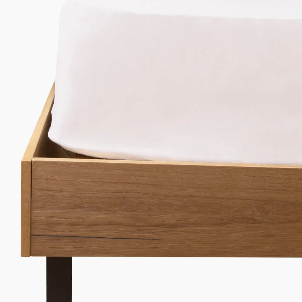 Lençol Ajustável Algodão Percal Branco 90x200+30
