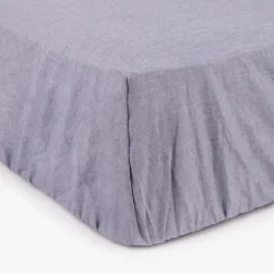 Lençol ajustável azul 200x160+30cm