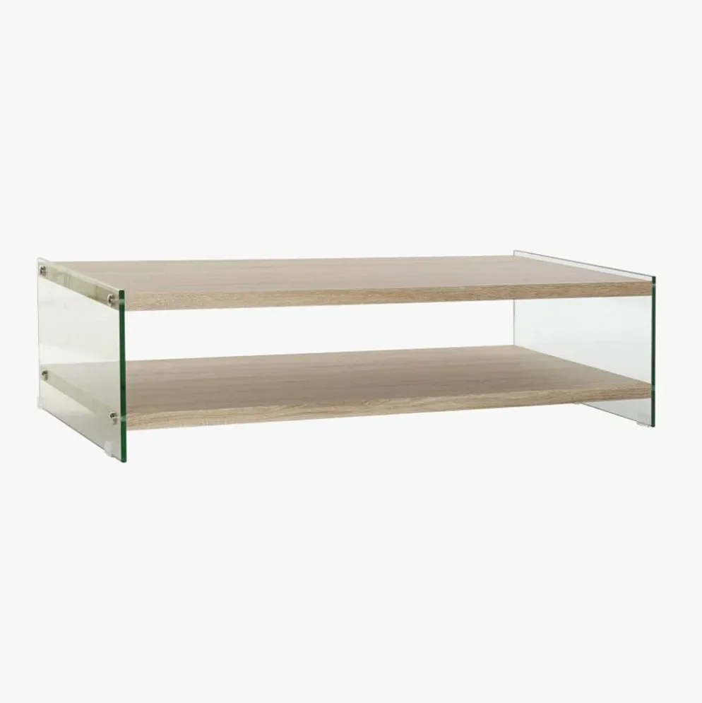 Mesa Centro com Vidro Temperado | 130X65X36