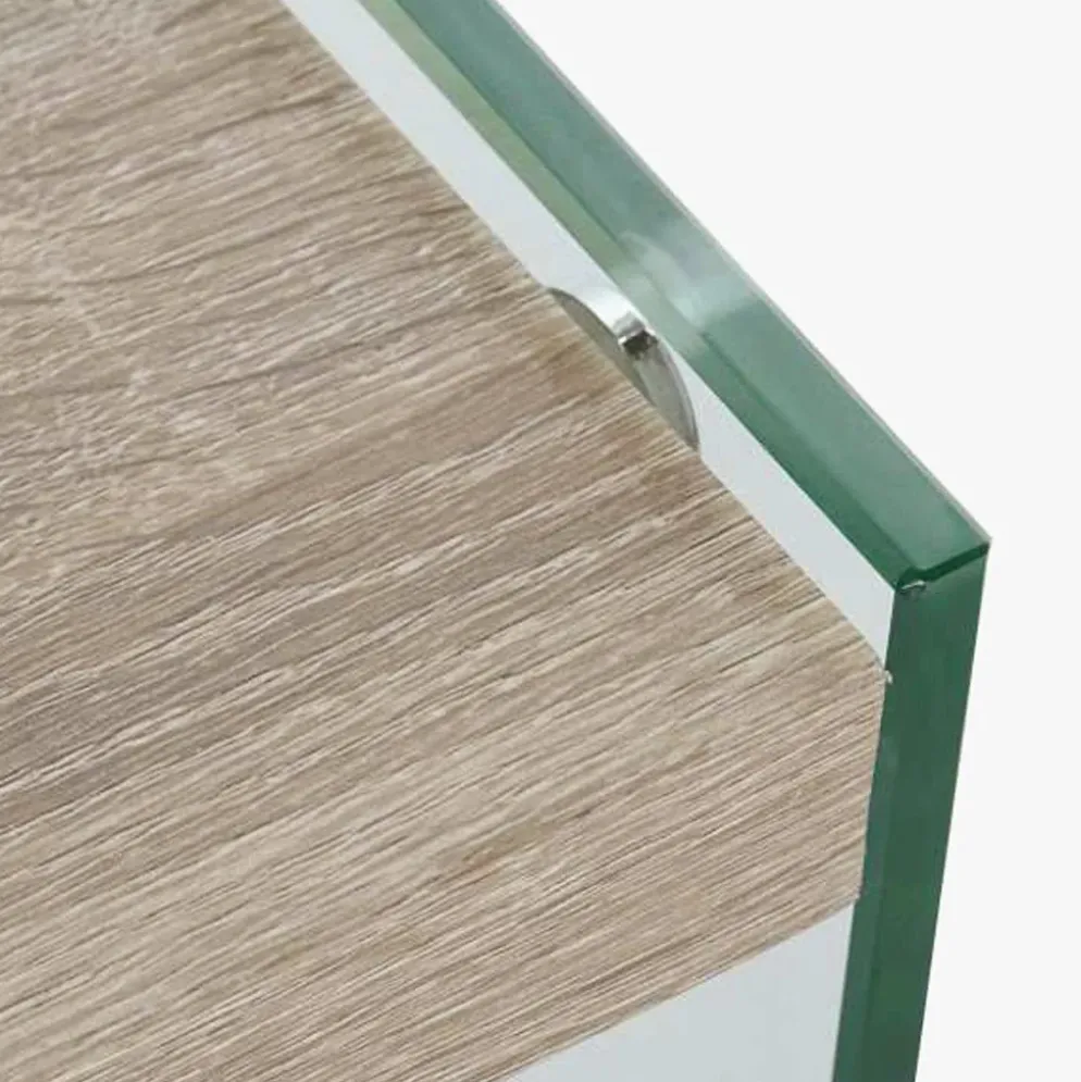 Mesa Centro com Vidro Temperado | 130X65X36