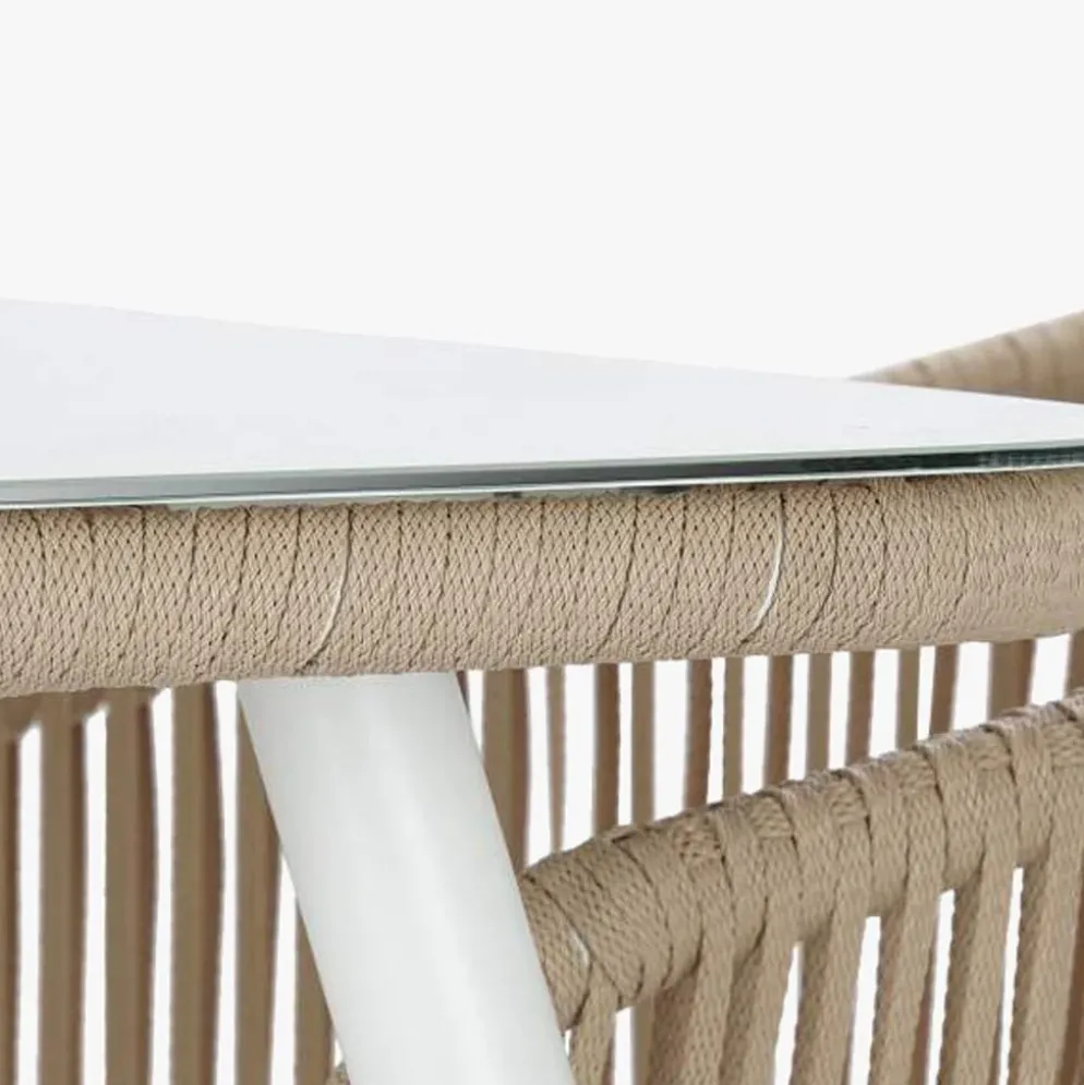 Mesa com 6 cadeiras em Metal 160x90x75