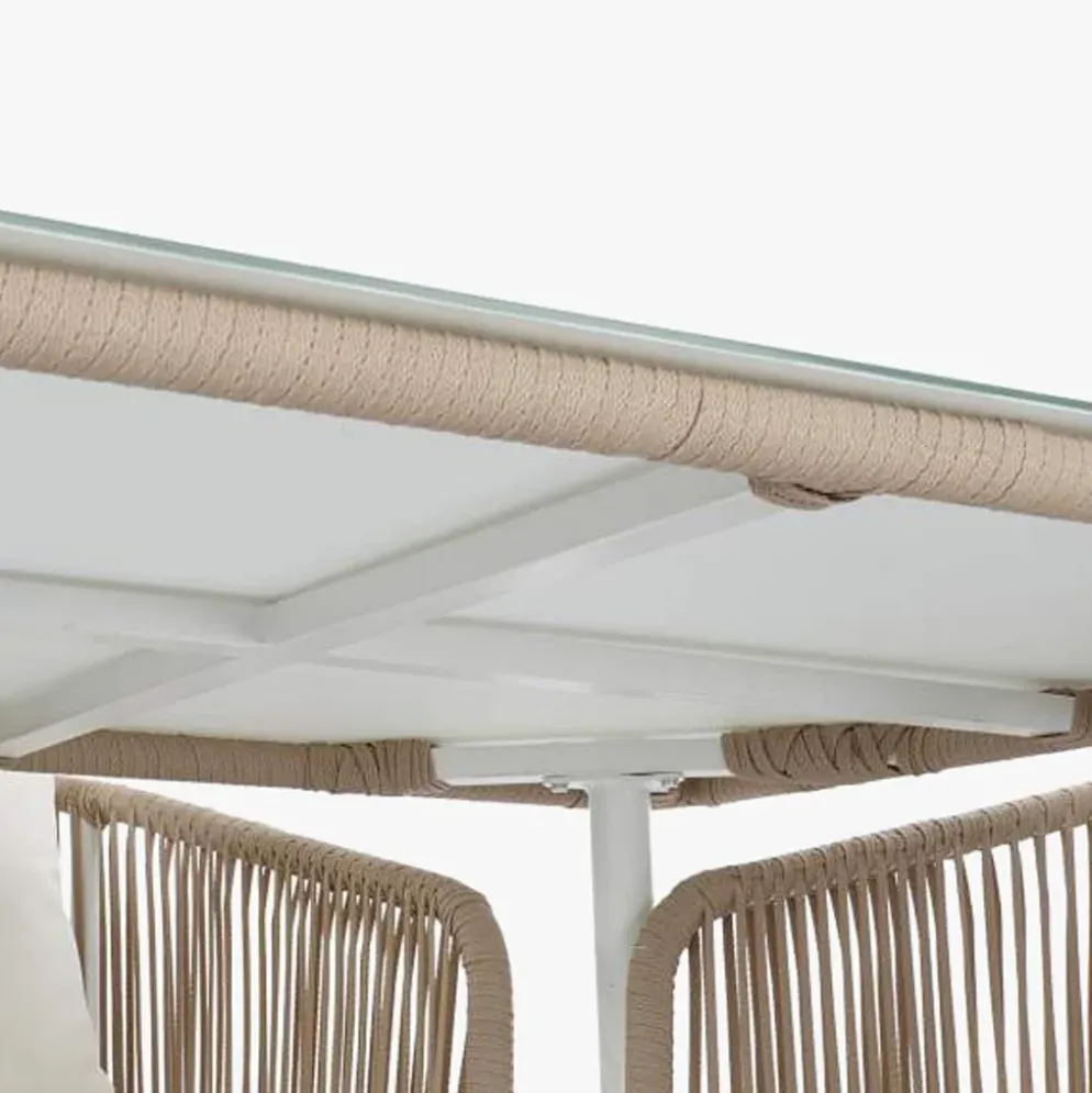Mesa com 6 cadeiras em Metal 160x90x75