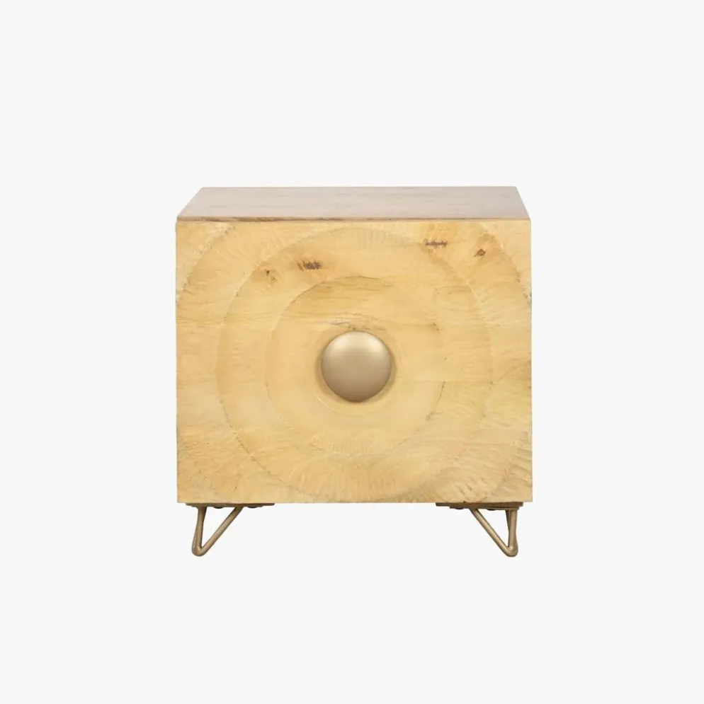 Mesa de Cabeceira Mandala Madeira