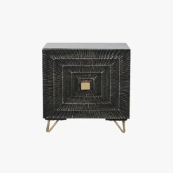 Mesa de Cabeceira Metal e Madeira