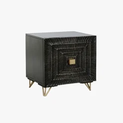 Mesa de Cabeceira Metal e Madeira