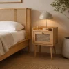 Mesa de Cabeceira Rattan 40x30x55 cm