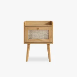Mesa de Cabeceira Rattan 40x30x55 cm