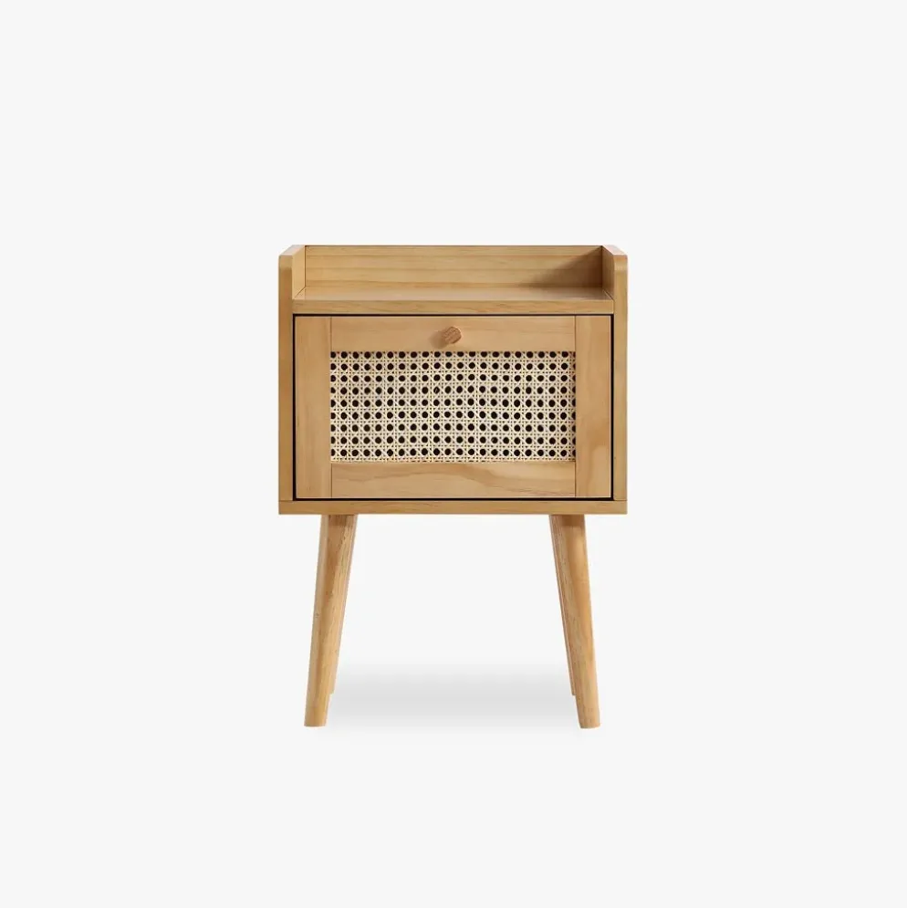 Mesa de Cabeceira Rattan 40x30x55 cm