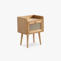 Mesa de Cabeceira Rattan 40x30x55 cm