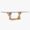 Mesa de Centro Vidro & Nogueira | 130×70×42 cm