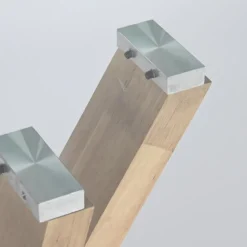 Mesa de Centro Vidro & Nogueira | 130×70×42 cm