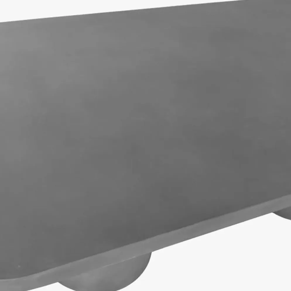 Mesa de Refeição Retangular Efeito Cimento