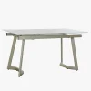 Mesa Jantar Tampo em Vidro Extensível | 140–180x80x76 cm
